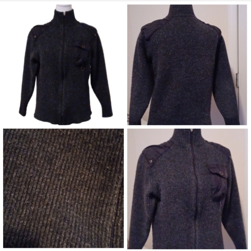Men's Gray Sweater with Pocket Detail Size Small Casual - Picture 2 of 9